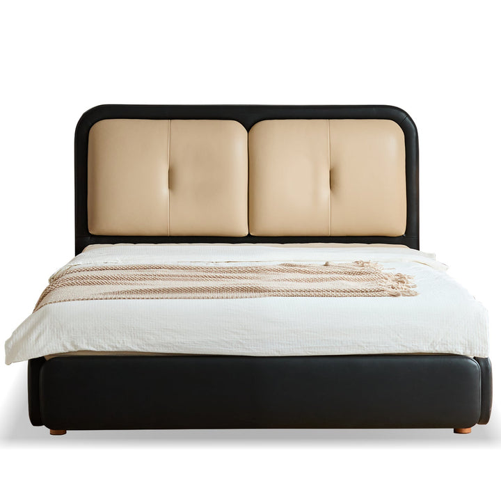 Vintage genuine leather bed cove conceptual design.