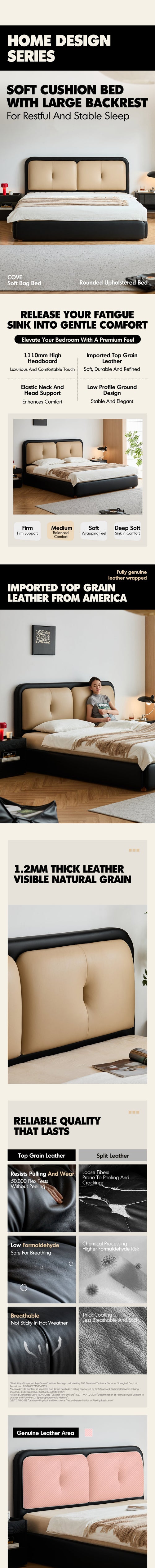 Vintage Genuine Leather Bed COVE Good to Know Preview-1