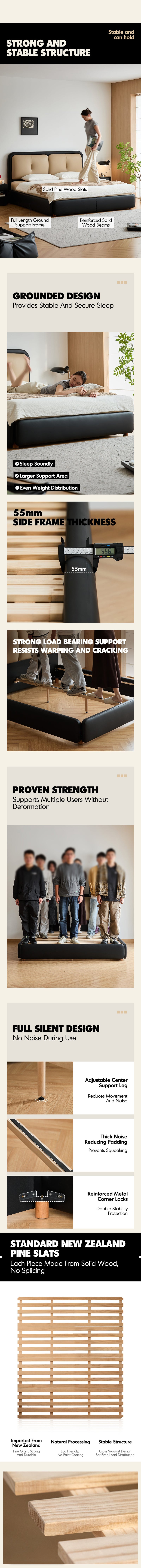 more product details and feature of Vintage Genuine Leather Bed COVE