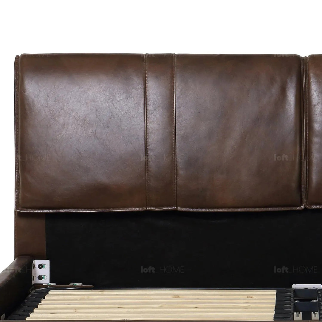 Vintage Genuine Leather Bed Frame SADDLEBACK