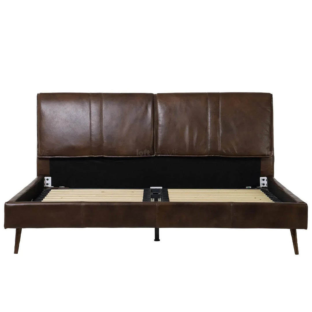 Vintage Genuine Leather Bed Frame SADDLEBACK