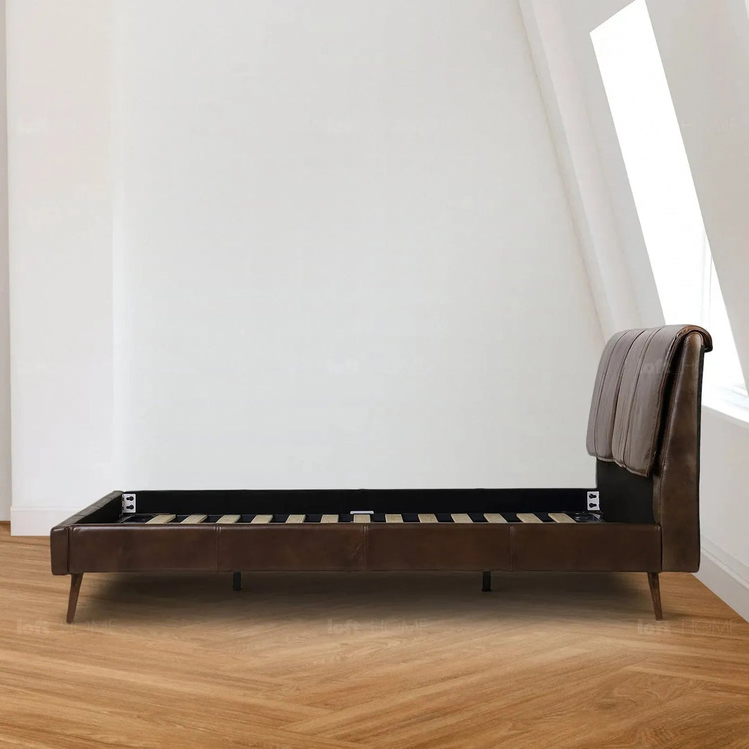 Vintage Genuine Leather Bed Frame SADDLEBACK