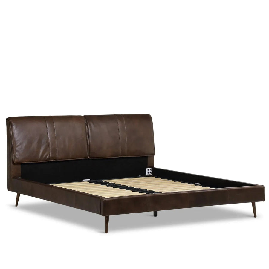 Vintage Genuine Leather Bed Frame SADDLEBACK