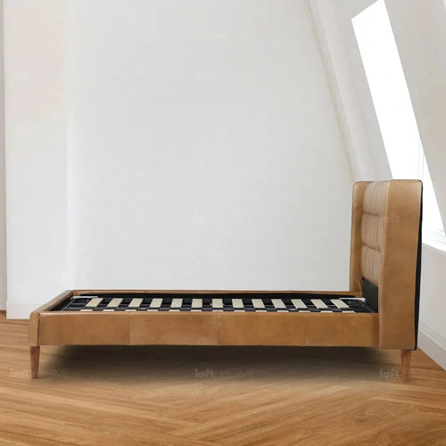 Vintage Genuine Leather Bed Frame TUXEDO Good to Know Preview-1