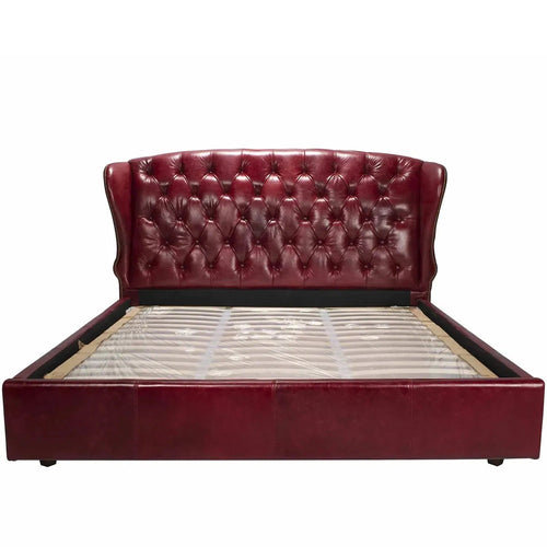 Vintage Genuine Leather Bed Frame WING Good to Know Preview-1