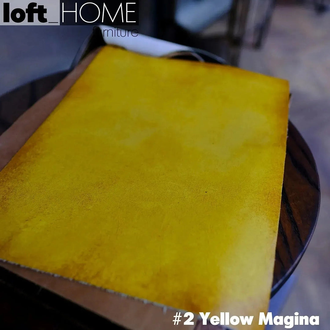 Vintage Genuine Leather Bed Frame WING