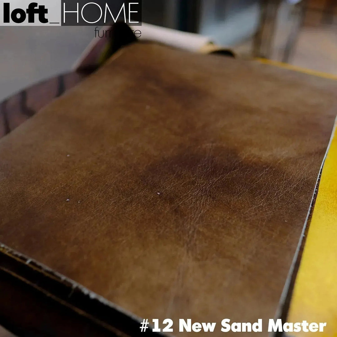 Vintage Genuine Leather Bed Frame WING