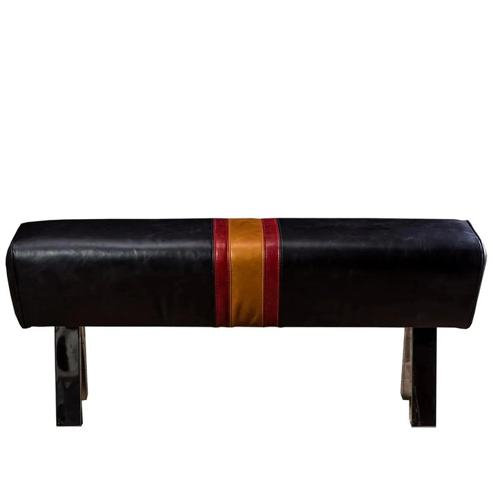 Vintage Genuine Leather Bench CHOCOLUSH