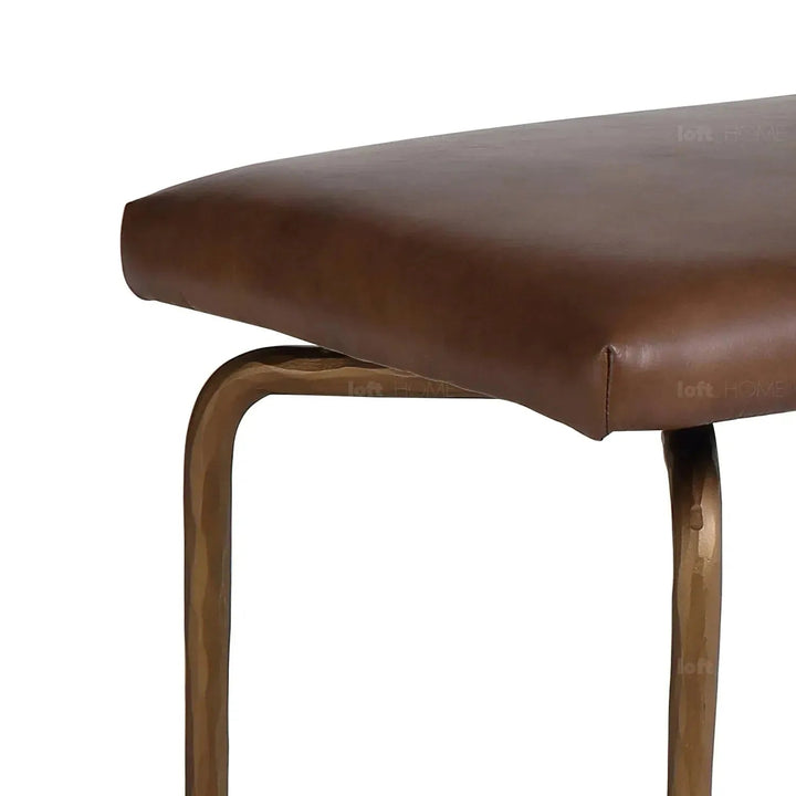 Industrial Genuine Leather Bench MILLER