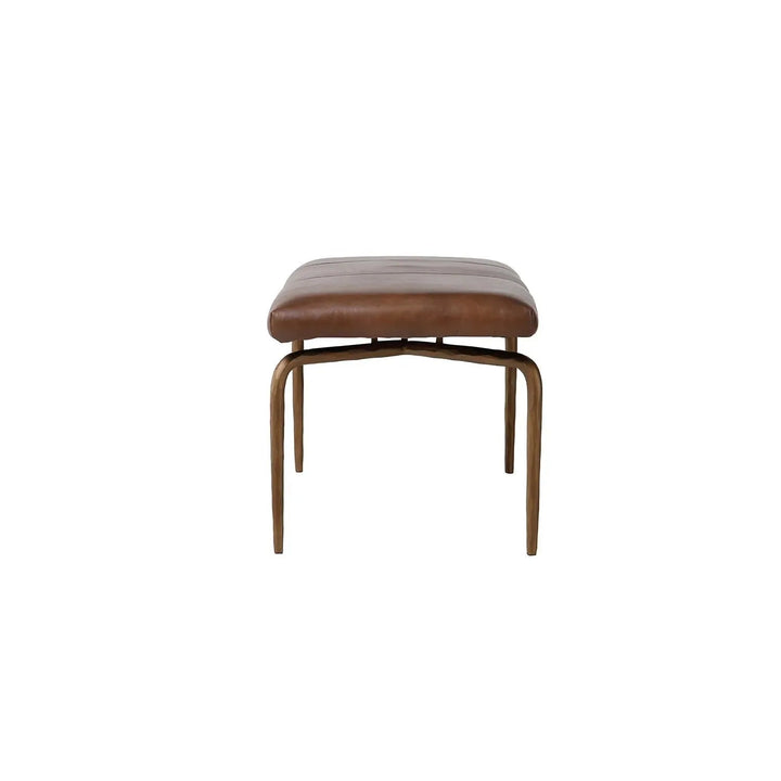 Industrial genuine leather bench miller with context.