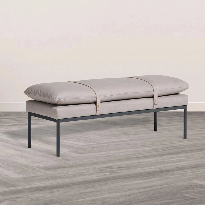 Vintage Genuine Leather Bench TREASURE