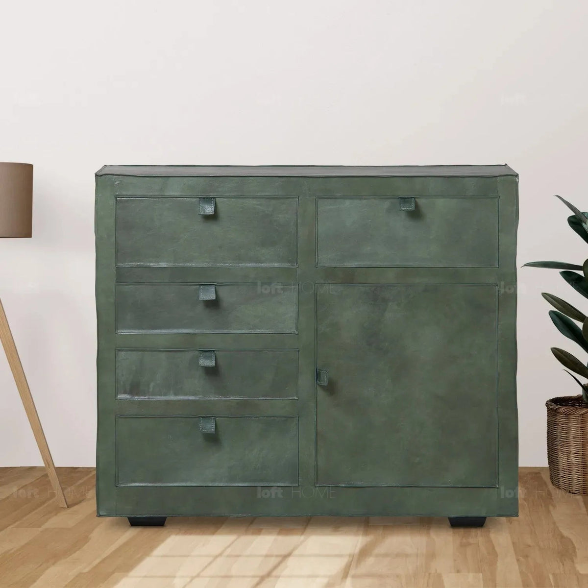 Vintage genuine leather cabinet murphy s in real life style.