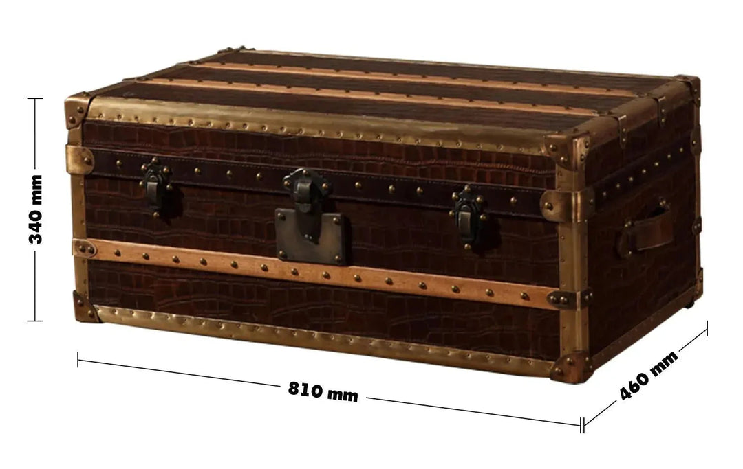 Vintage genuine leather coffee table luxury crocodile size charts.