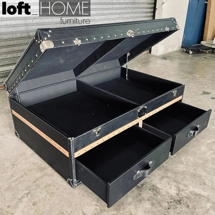 Vintage Genuine Leather Coffee Table OX TRUNK