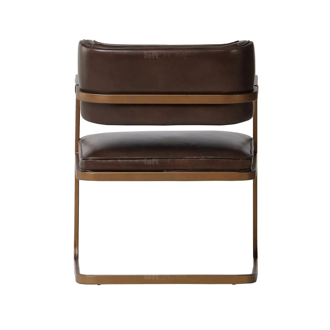Industrial genuine leather dining chair herman environmental situation.