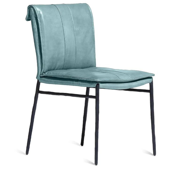 Bauhaus genuine leather dining chair lux layered structure.