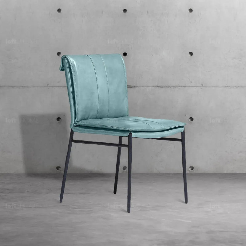 Bauhaus genuine leather dining chair lux in real life style.