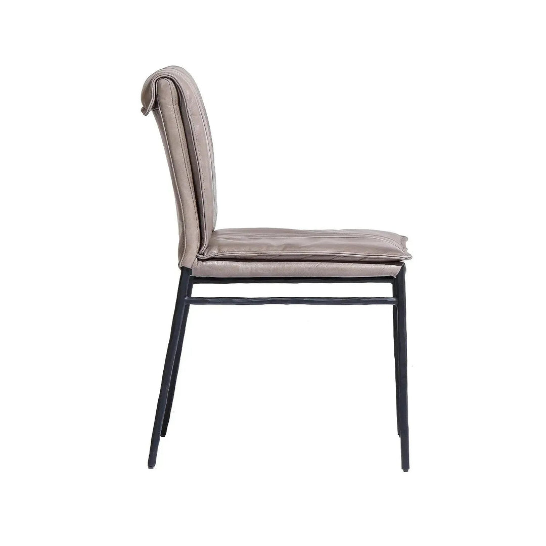 Industrial Genuine Leather Dining Chair LUX