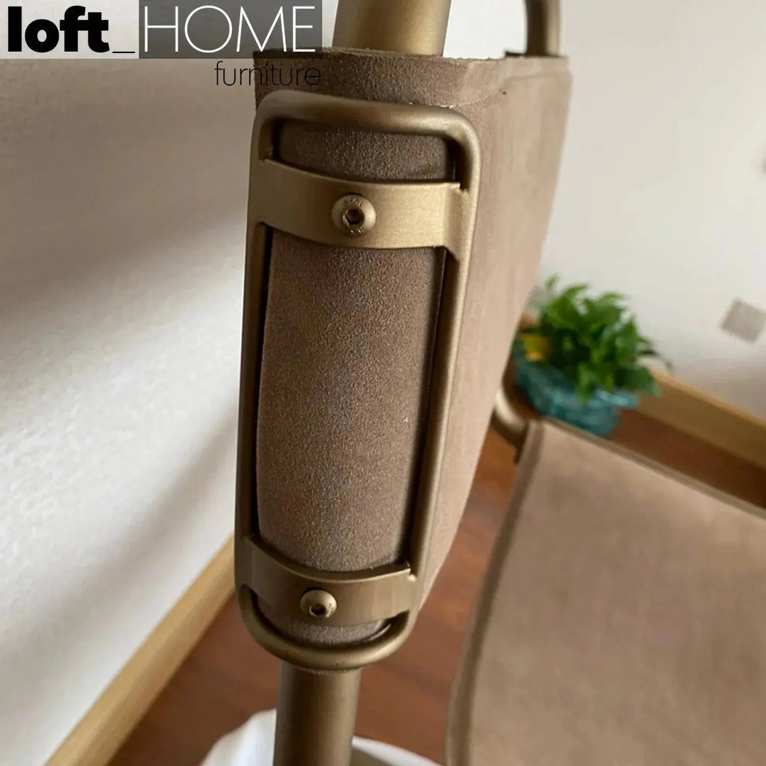 Industrial Genuine Leather Dining Chair NORDIC