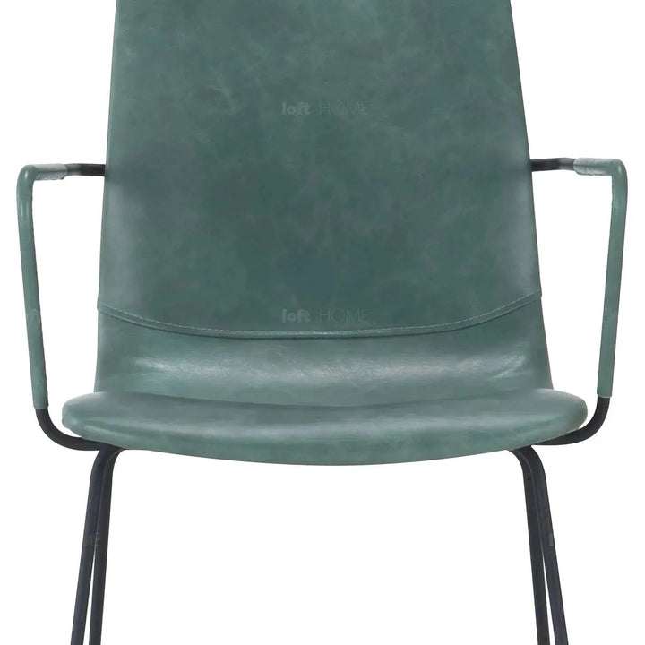 Industrial Genuine Leather Dining Chair OAKLEY I