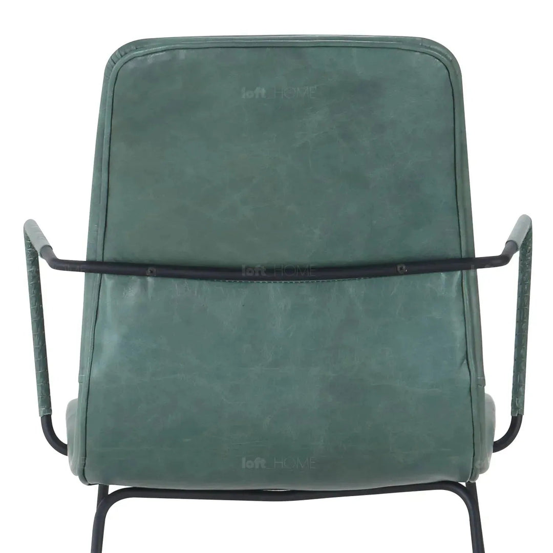 Industrial Genuine Leather Dining Chair OAKLEY I