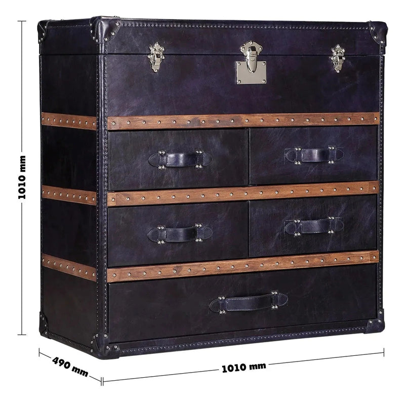 Vintage genuine leather drawer cabinet ox trunk s size charts.