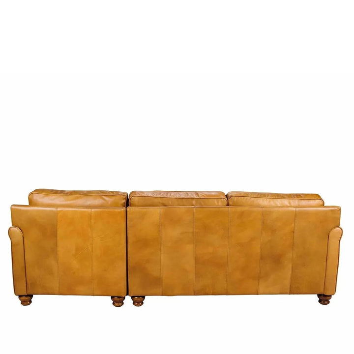 Vintage genuine leather l shape sectional sofa barclay 2+l situational feels.