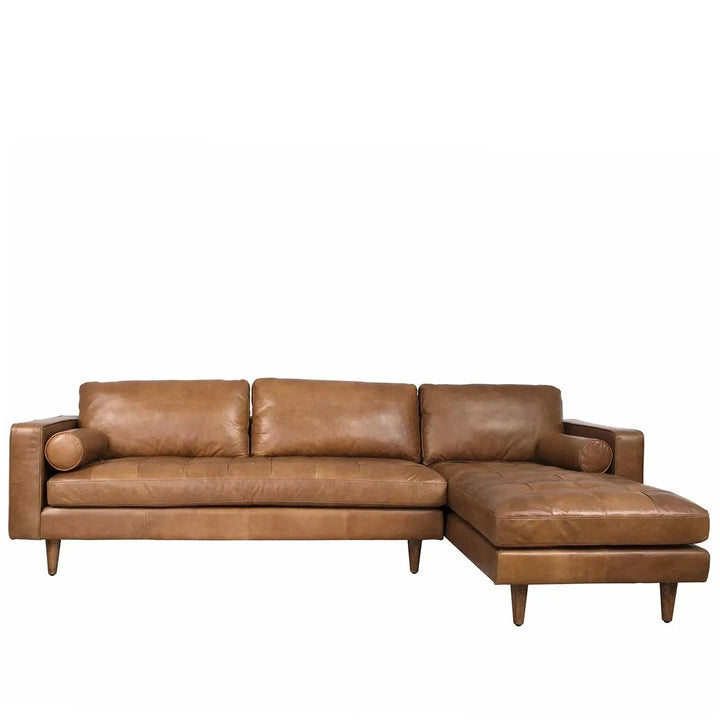 Vintage Genuine Leather L Shape Sectional Sofa OLGA 2+L