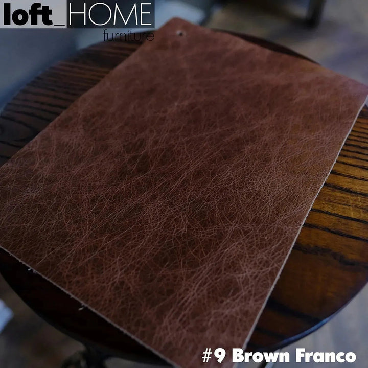 Vintage Genuine Leather Ottoman CHESTERFIELD