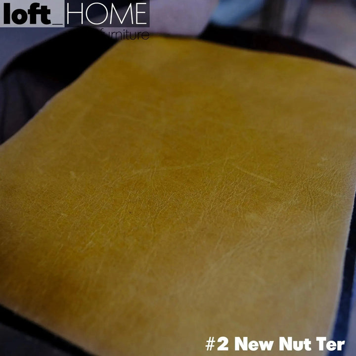 Vintage Genuine Leather Ottoman GREEN FRANCO