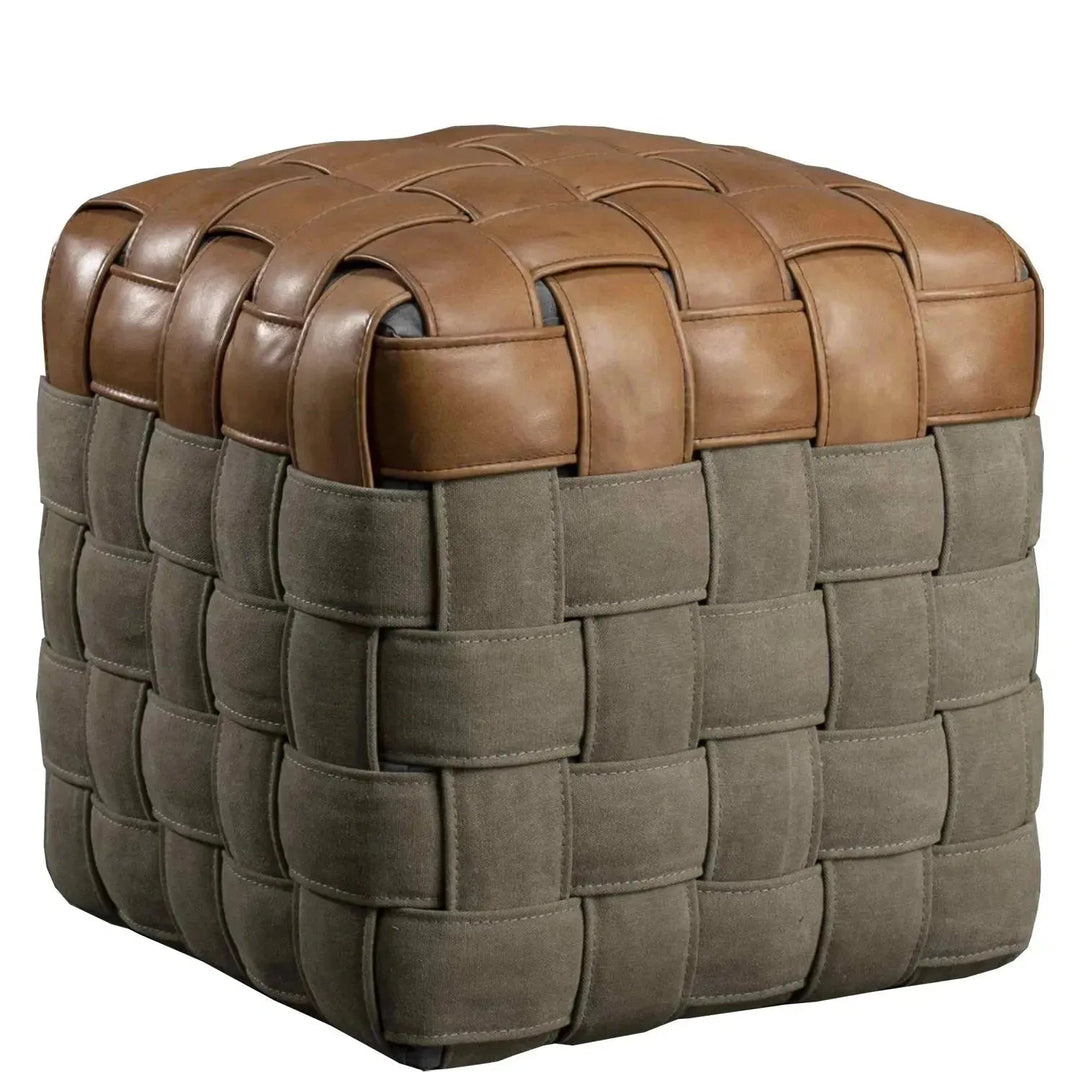 Vintage Genuine Leather Ottoman MARTIN S