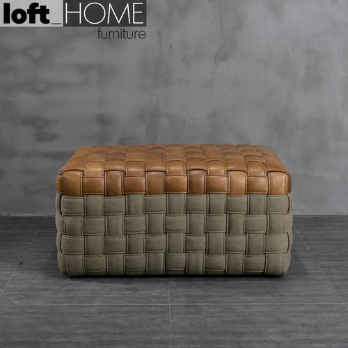 Vintage Genuine Leather Ottoman MARTIN Good to Know Preview-1