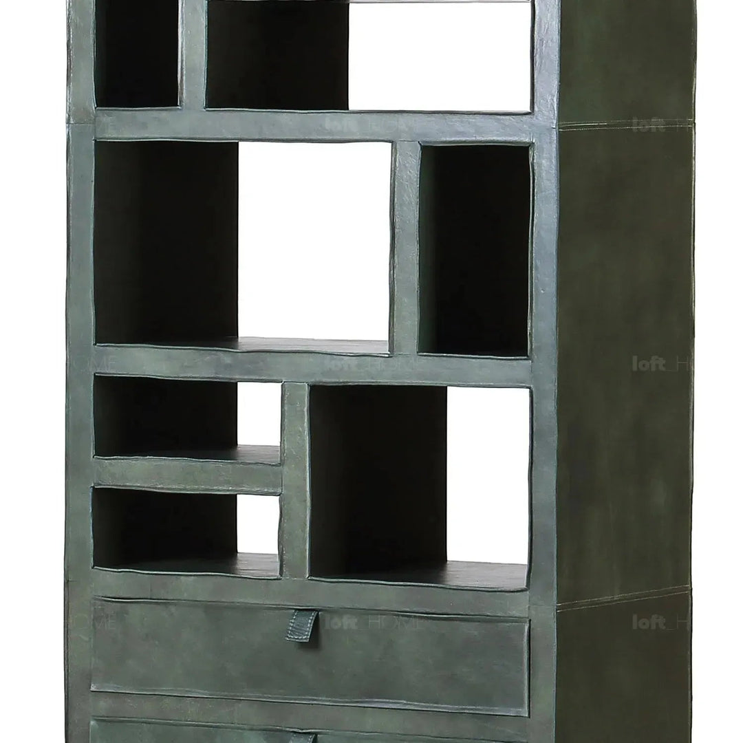 Vintage genuine leather bookshelf murphy situational feels.