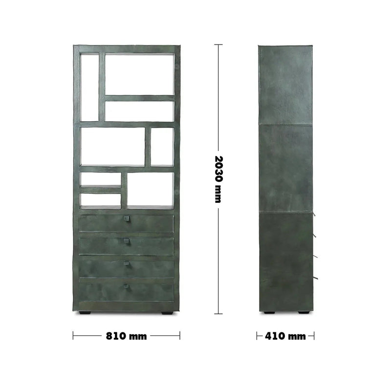Vintage genuine leather bookshelf murphy size charts.