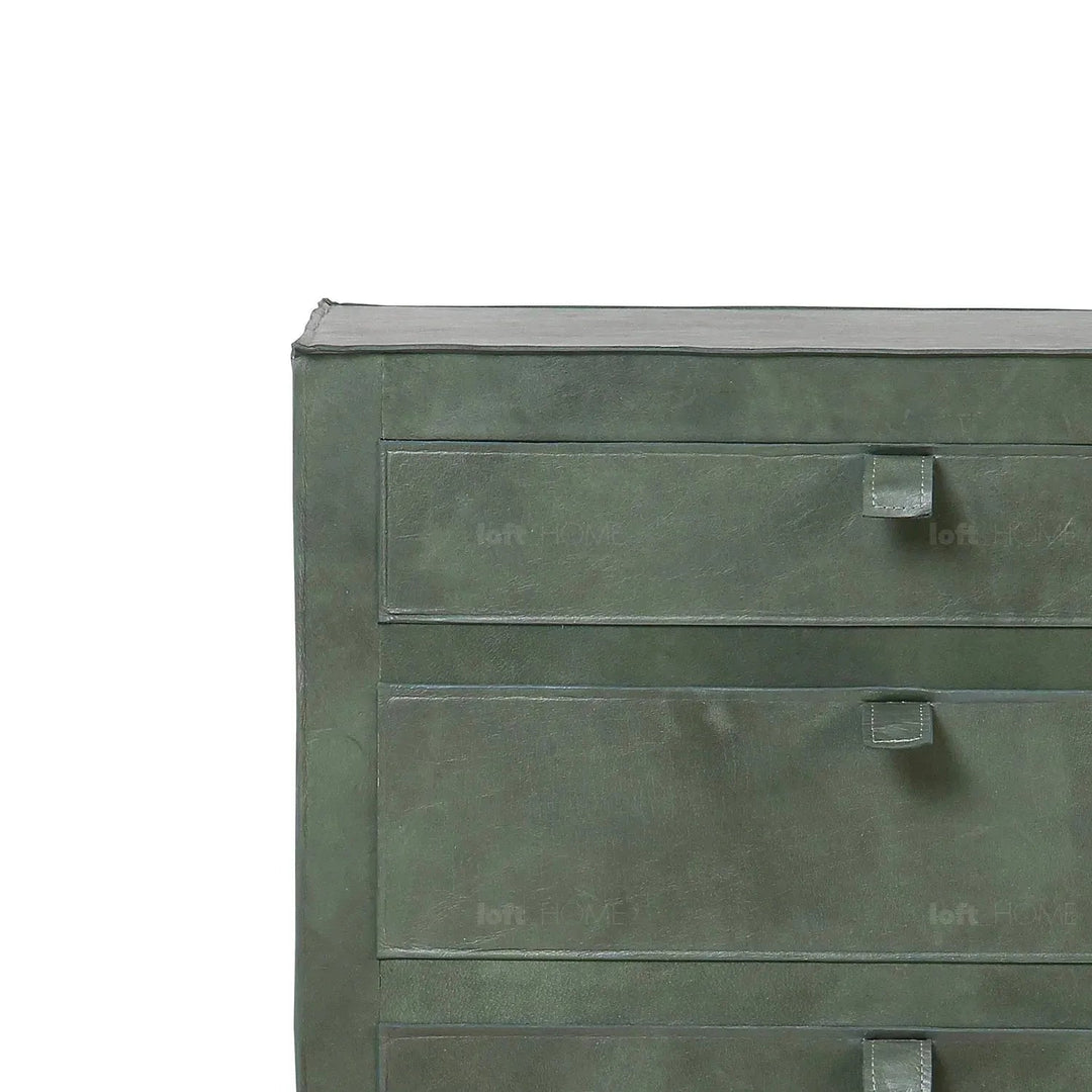 Vintage genuine leather side table murphy conceptual design.