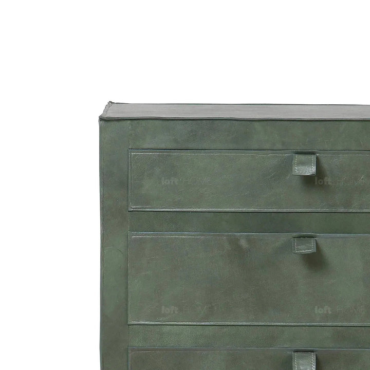 Vintage genuine leather side table murphy conceptual design.