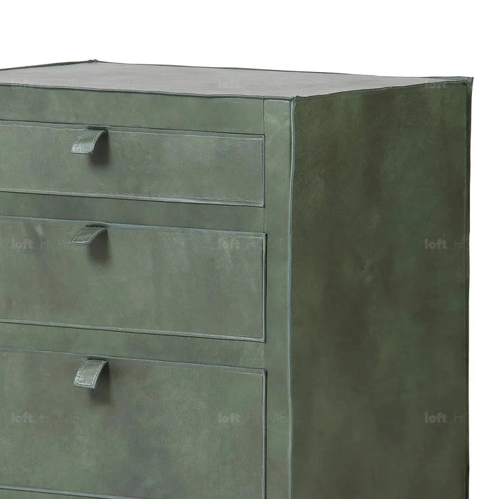 Vintage genuine leather side table murphy situational feels.