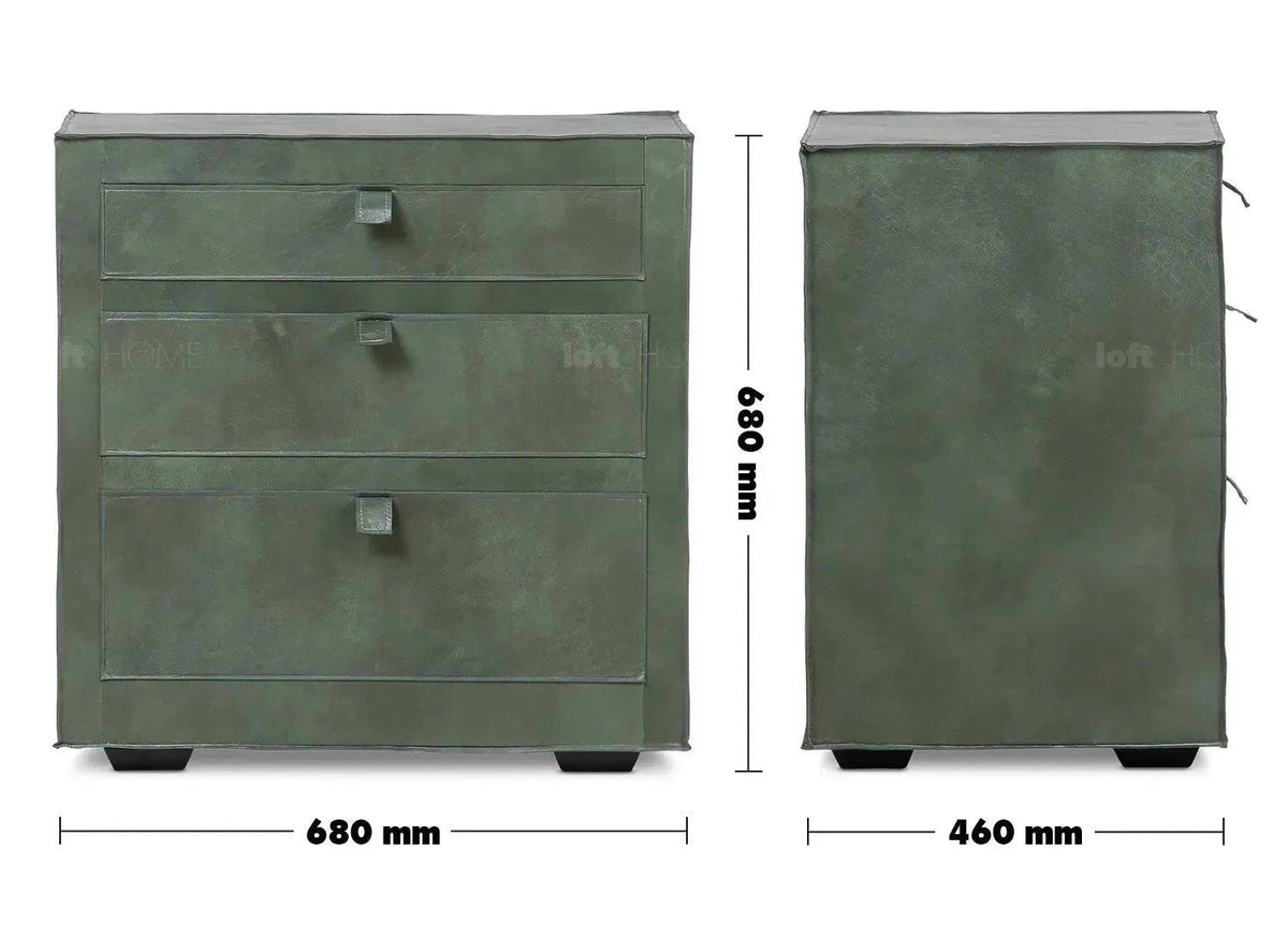 Vintage genuine leather side table murphy size charts.