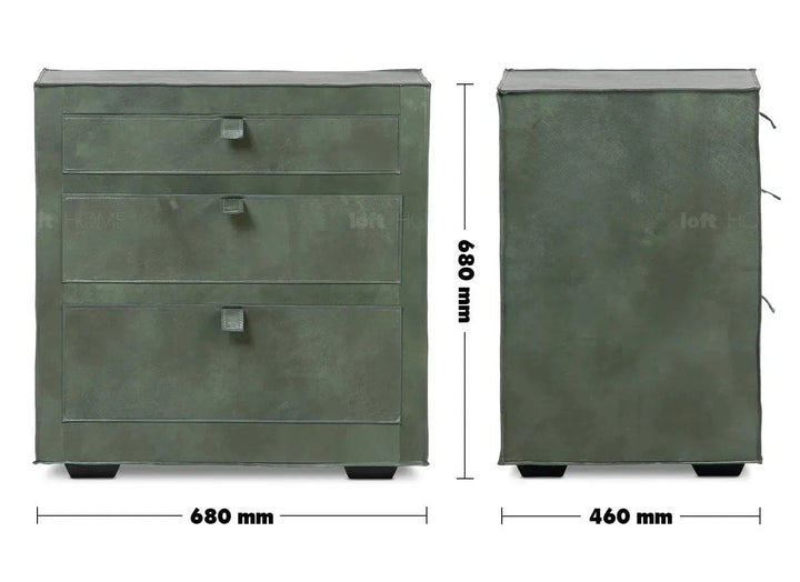 Vintage genuine leather side table murphy size charts.