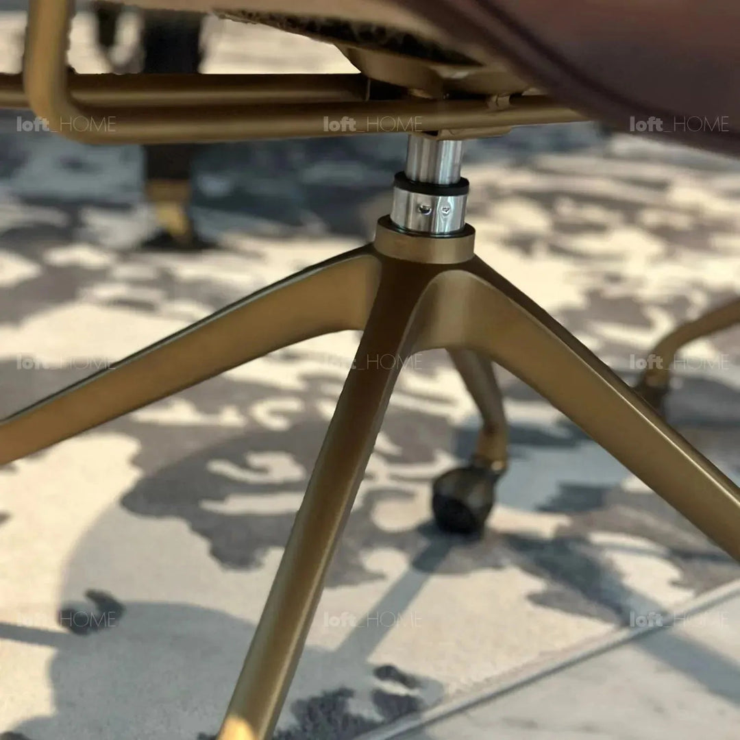 Vintage Genuine Leather Study Chair AKRON