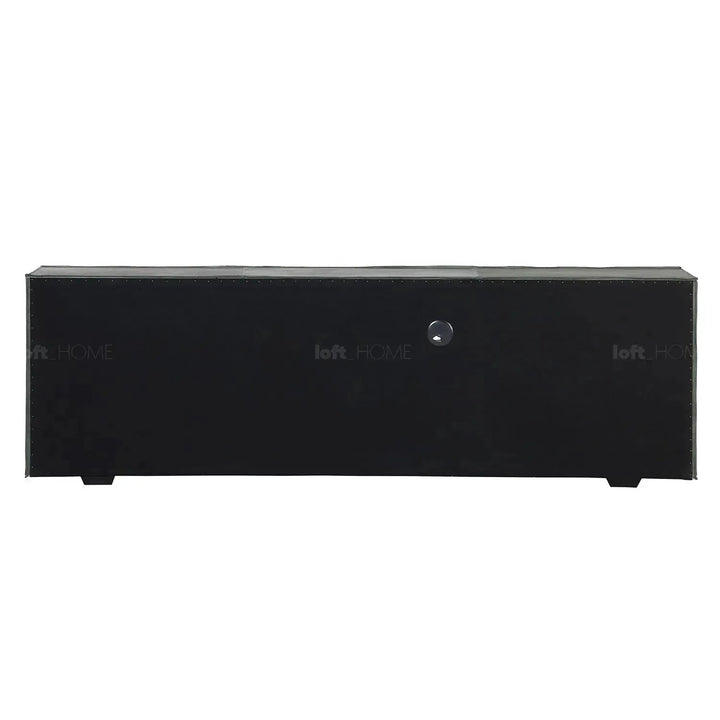 Vintage genuine leather tv console murphy in still life.
