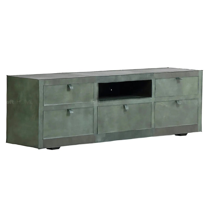 Vintage Genuine Leather TV Console MURPHY