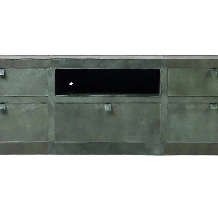 Vintage Genuine Leather TV Console MURPHY