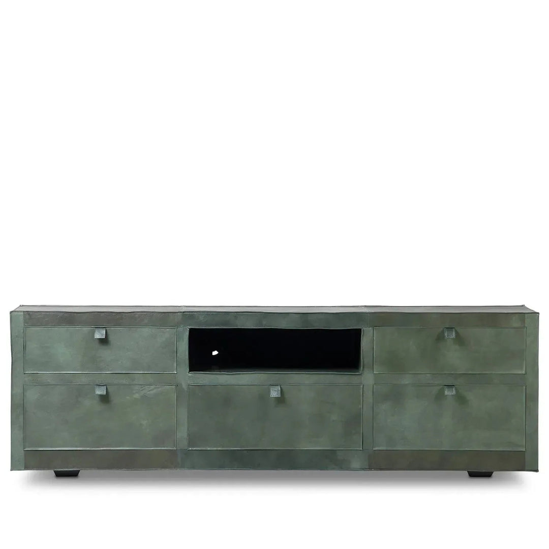 Vintage Genuine Leather TV Console MURPHY