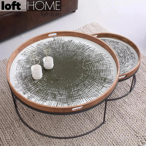 Industrial Oak Wood Coffee Table ART Good to Know Preview-1
