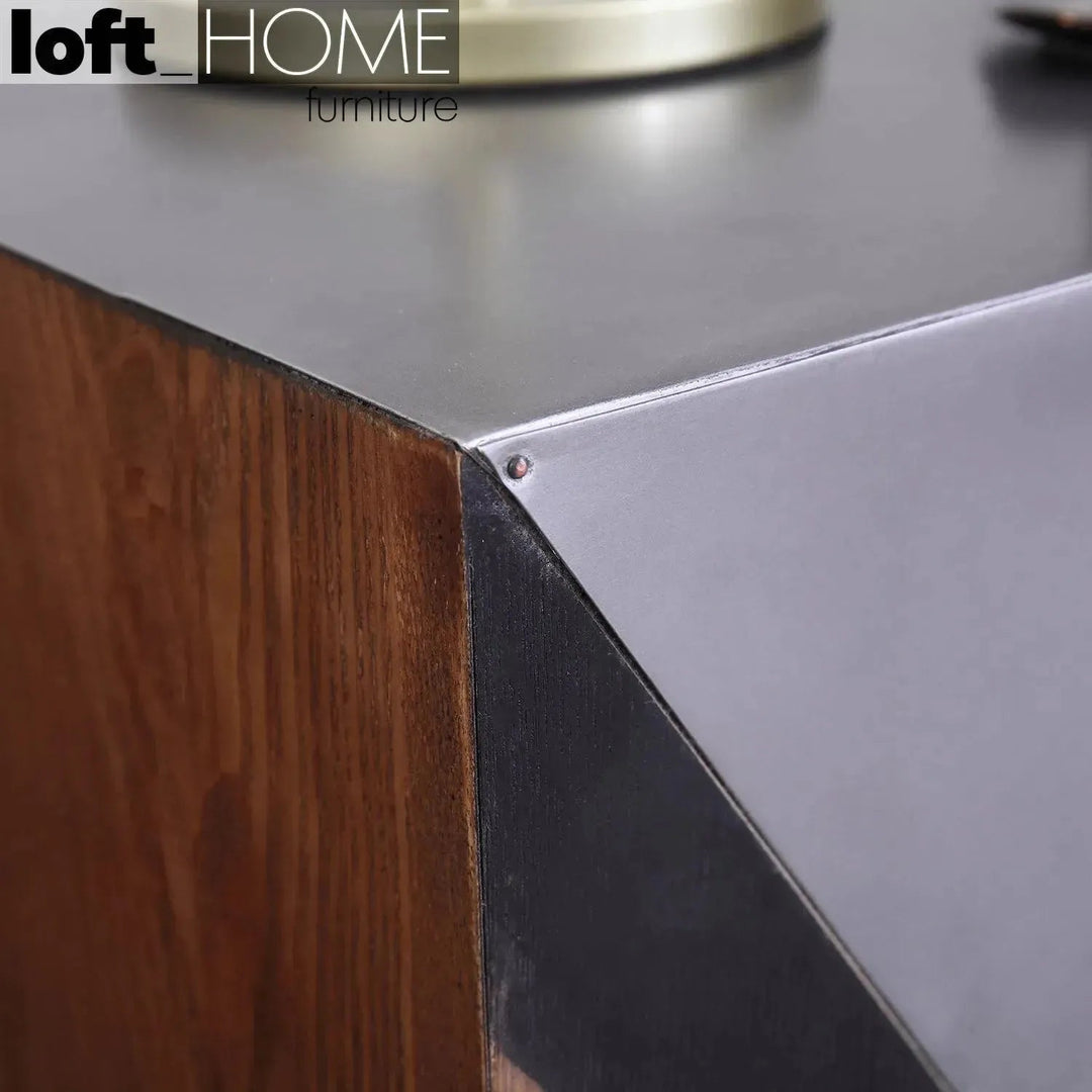 Vintage Oak Wood Side Table VINTAGE