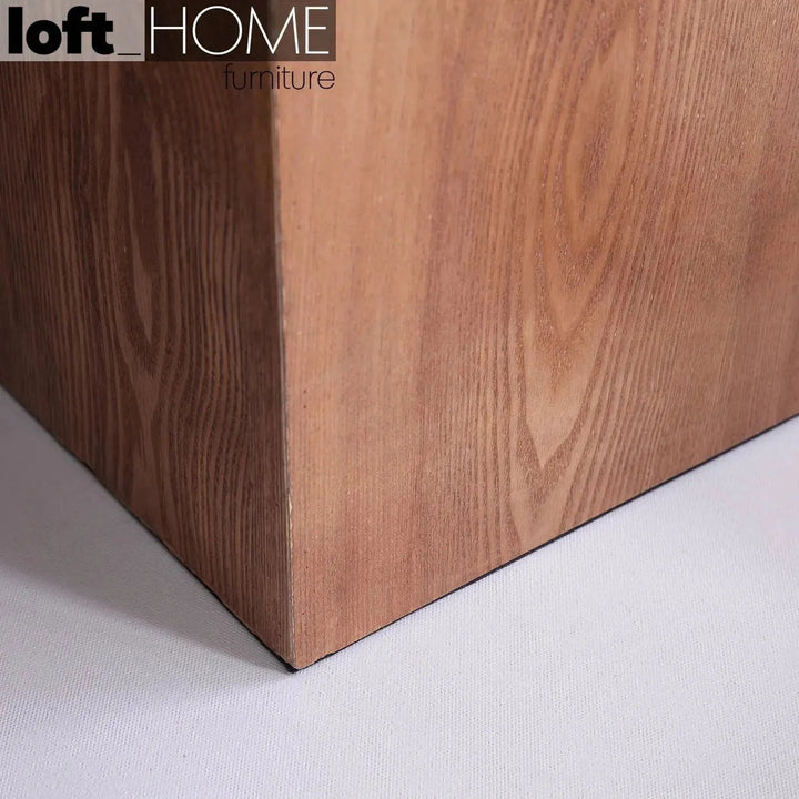 Vintage Oak Wood Side Table VINTAGE