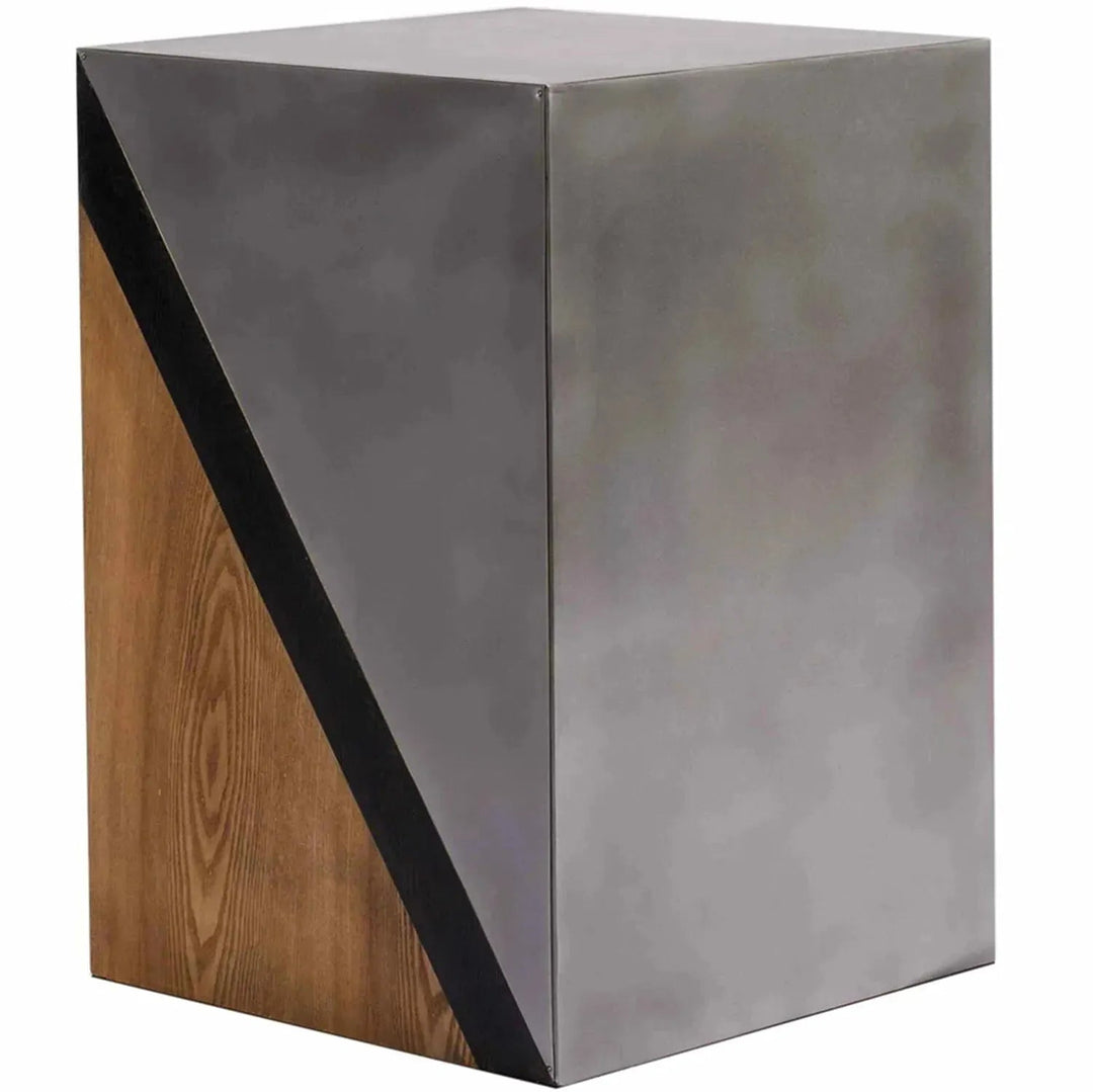 Vintage Oak Wood Side Table VINTAGE