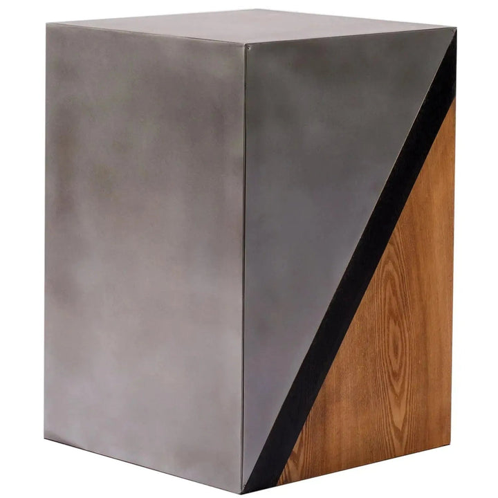 Vintage Oak Wood Side Table VINTAGE