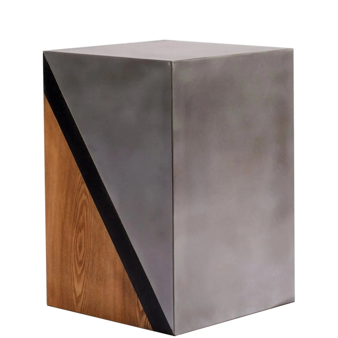 Vintage Oak Wood Side Table VINTAGE